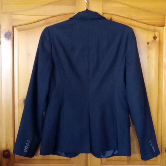 J. Crew Women's Black Classic Fitted Cotton Blazer Jacket 2 - Picture 6 of 14